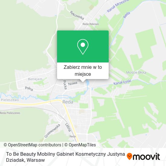 Mapa To Be Beauty Mobilny Gabinet Kosmetyczny Justyna Dziadak