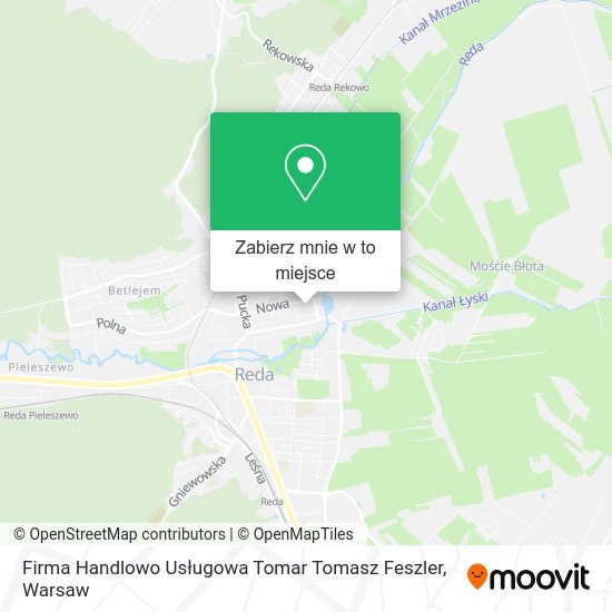 Mapa Firma Handlowo Usługowa Tomar Tomasz Feszler