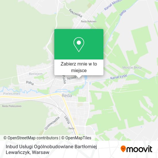 Mapa Inbud Usługi Ogólnobudowlane Bartłomiej Lewańczyk
