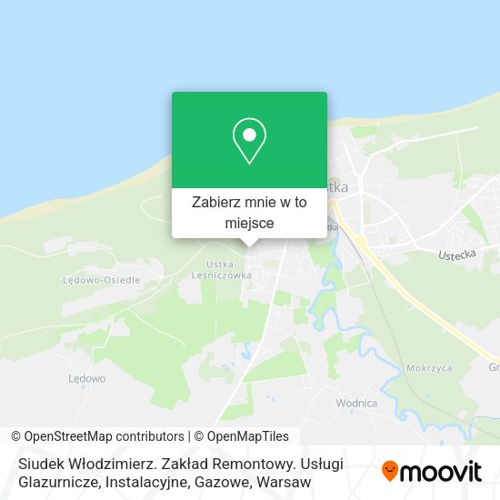 Mapa Siudek Włodzimierz. Zakład Remontowy. Usługi Glazurnicze, Instalacyjne, Gazowe