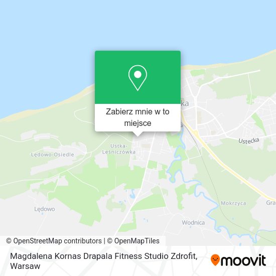 Mapa Magdalena Kornas Drapala Fitness Studio Zdrofit