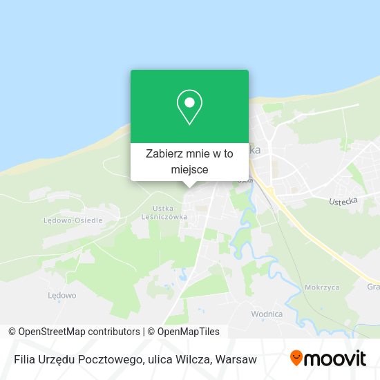 Mapa Filia Urzędu Pocztowego, ulica Wilcza