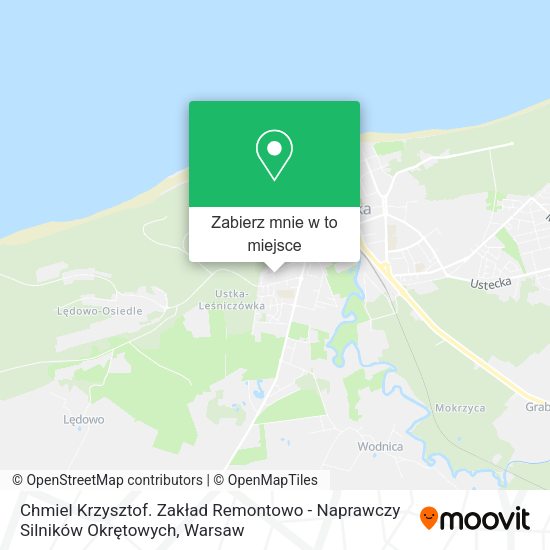 Mapa Chmiel Krzysztof. Zakład Remontowo - Naprawczy Silników Okrętowych