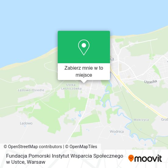 Mapa Fundacja Pomorski Instytut Wsparcia Społecznego w Ustce