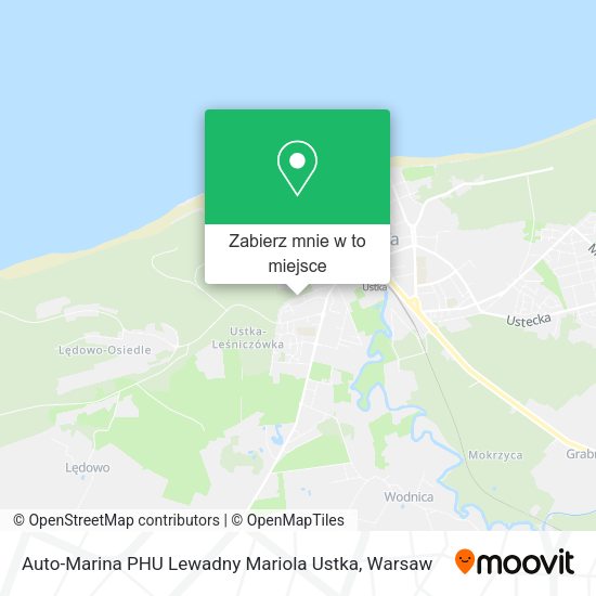 Mapa Auto-Marina PHU Lewadny Mariola Ustka