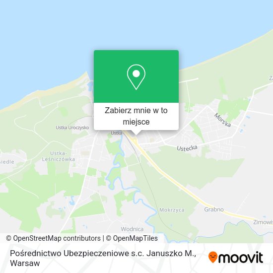 Mapa Pośrednictwo Ubezpieczeniowe s.c. Januszko M.