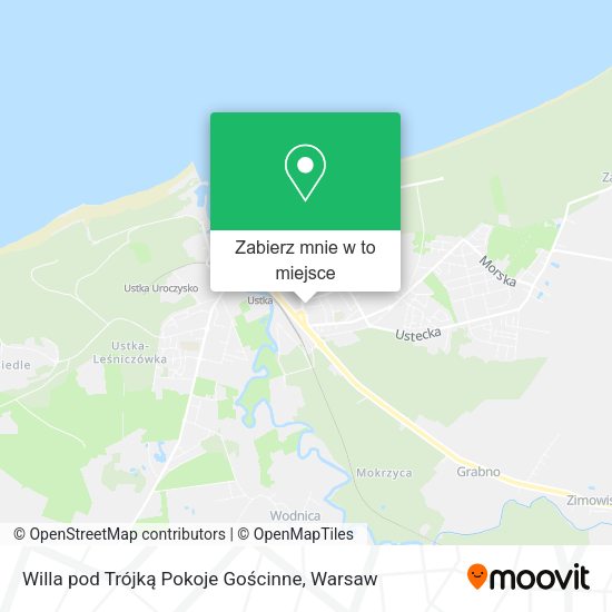 Mapa Willa pod Trójką Pokoje Gościnne