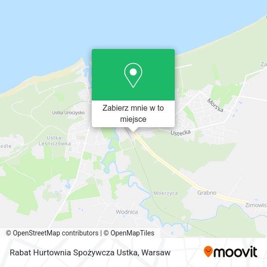 Mapa Rabat Hurtownia Spożywcza Ustka