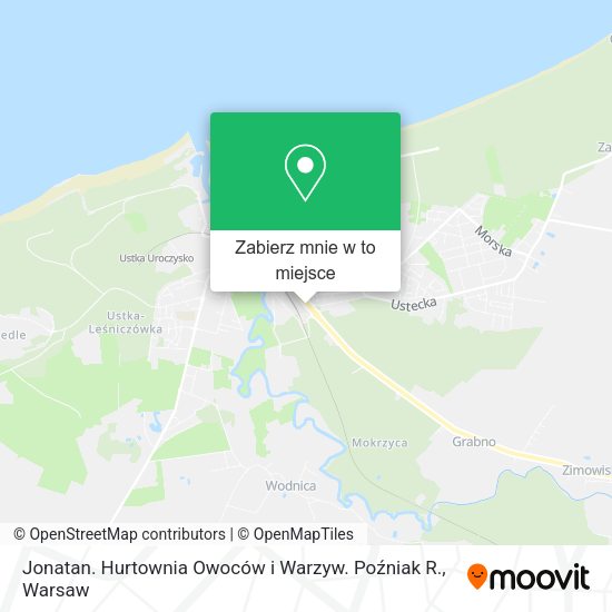 Mapa Jonatan. Hurtownia Owoców i Warzyw. Poźniak R.