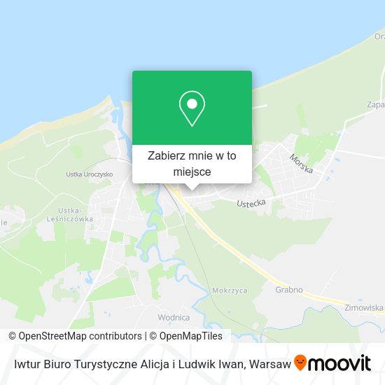 Mapa Iwtur Biuro Turystyczne Alicja i Ludwik Iwan