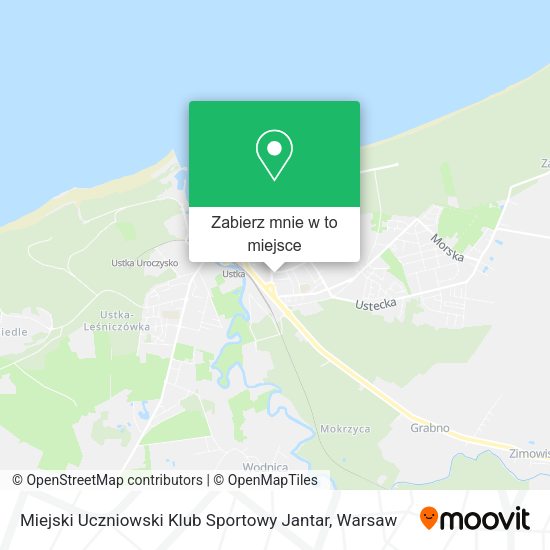 Mapa Miejski Uczniowski Klub Sportowy Jantar