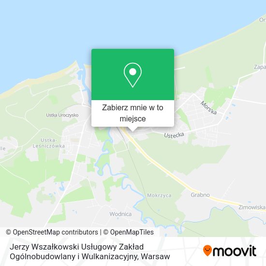 Mapa Jerzy Wszałkowski Usługowy Zakład Ogólnobudowlany i Wulkanizacyjny