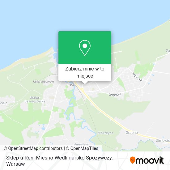 Mapa Sklep u Reni Miesno Wedliniarsko Spozywczy