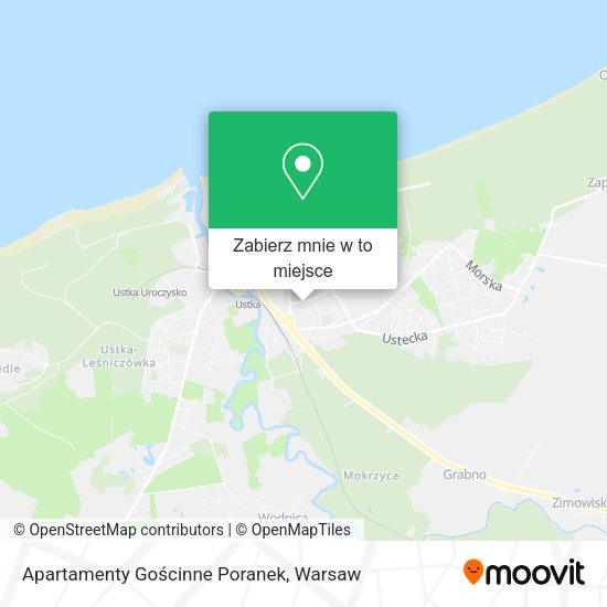 Mapa Apartamenty Gościnne Poranek