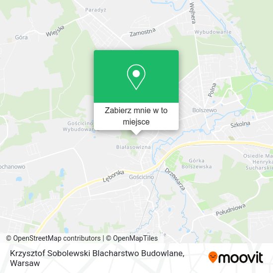 Mapa Krzysztof Sobolewski Blacharstwo Budowlane