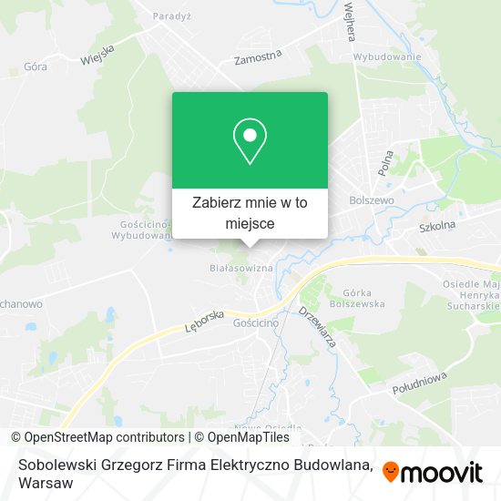 Mapa Sobolewski Grzegorz Firma Elektryczno Budowlana