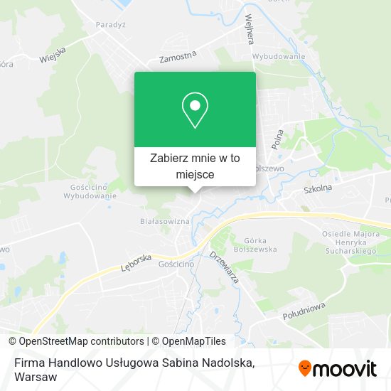 Mapa Firma Handlowo Usługowa Sabina Nadolska