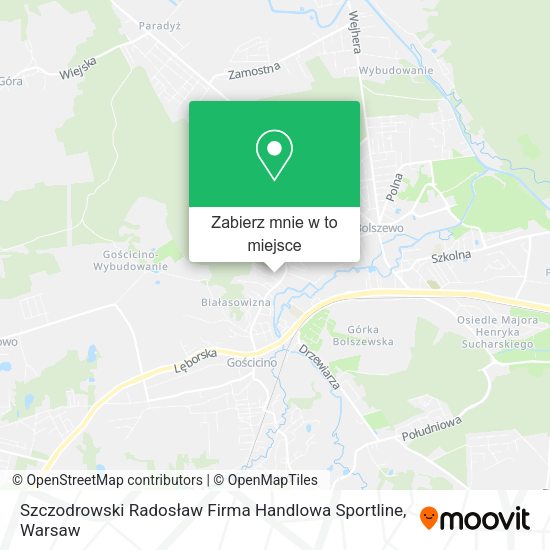 Mapa Szczodrowski Radosław Firma Handlowa Sportline