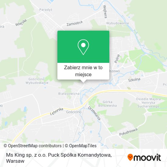 Mapa Ms King sp. z o.o. Puck Spółka Komandytowa