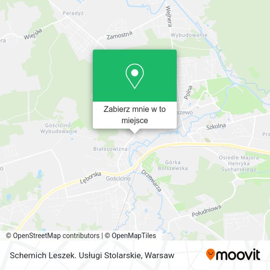 Mapa Schemich Leszek. Usługi Stolarskie