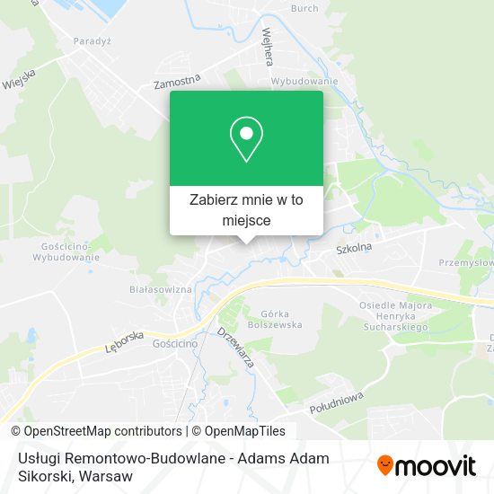 Mapa Usługi Remontowo-Budowlane - Adams Adam Sikorski