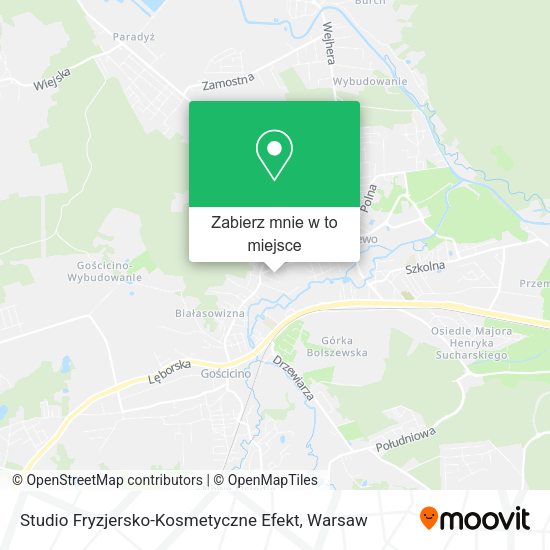 Mapa Studio Fryzjersko-Kosmetyczne Efekt