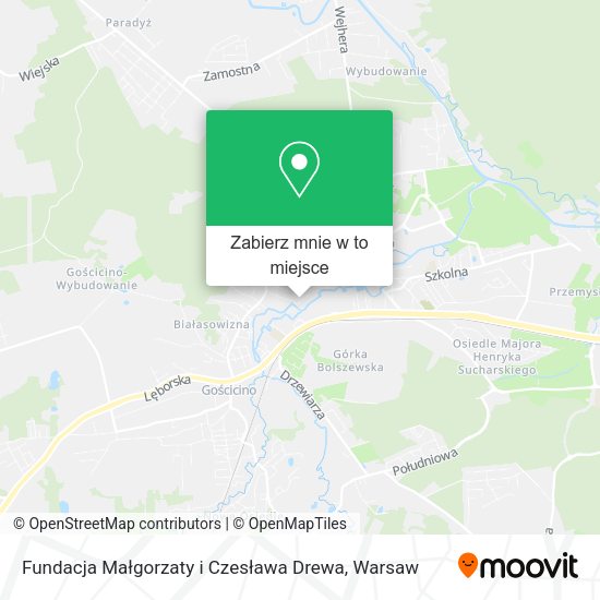 Mapa Fundacja Małgorzaty i Czesława Drewa