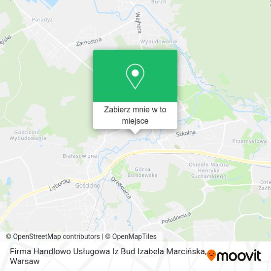 Mapa Firma Handlowo Usługowa Iz Bud Izabela Marcińska