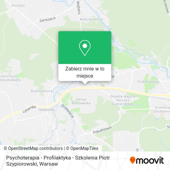 Mapa Psychoterapia - Profilaktyka - Szkolenia Piotr Szypiorowski