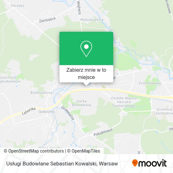 Mapa Usługi Budowlane Sebastian Kowalski