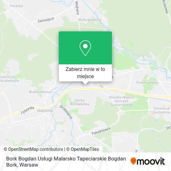 Mapa Bork Bogdan Usługi Malarsko Tapeciarskie Bogdan Bork