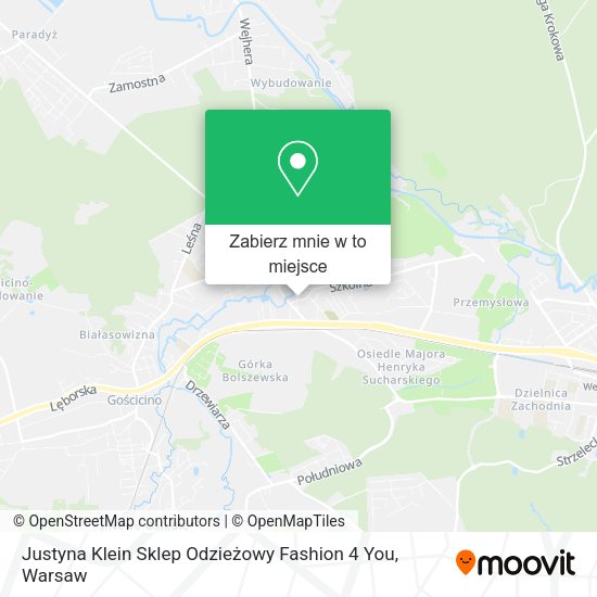 Mapa Justyna Klein Sklep Odzieżowy Fashion 4 You