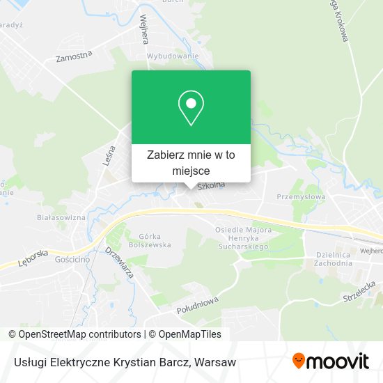 Mapa Usługi Elektryczne Krystian Barcz