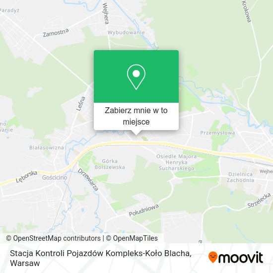 Mapa Stacja Kontroli Pojazdów Kompleks-Koło Blacha