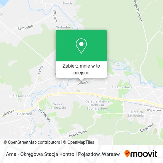 Mapa Ama - Okręgowa Stacja Kontroli Pojazdów