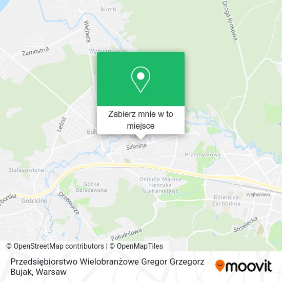 Mapa Przedsiębiorstwo Wielobranżowe Gregor Grzegorz Bujak