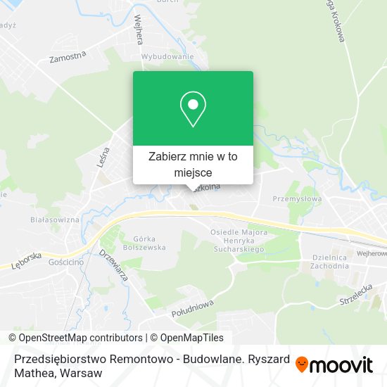 Mapa Przedsiębiorstwo Remontowo - Budowlane. Ryszard Mathea