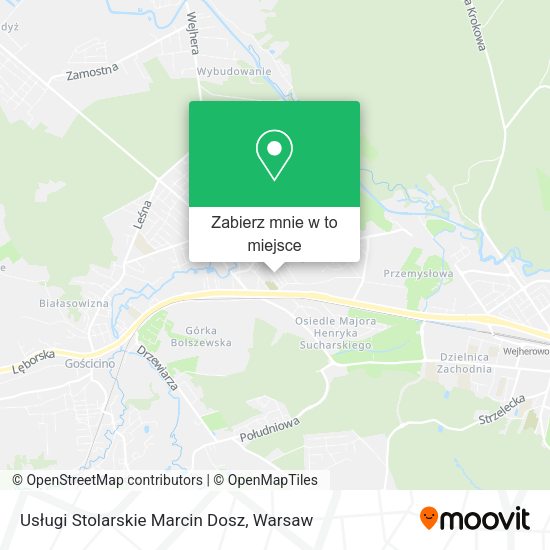 Mapa Usługi Stolarskie Marcin Dosz