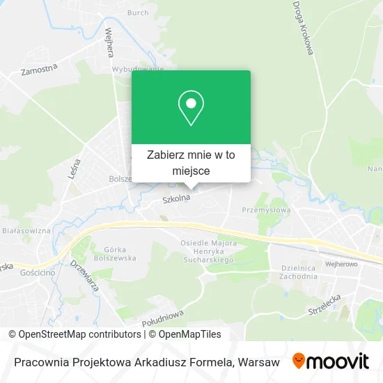 Mapa Pracownia Projektowa Arkadiusz Formela