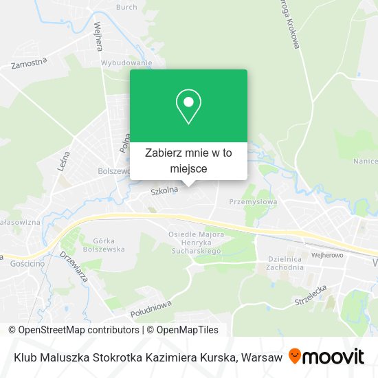 Mapa Klub Maluszka Stokrotka Kazimiera Kurska