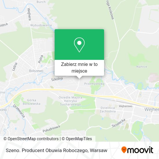 Mapa Szeno. Producent Obuwia Roboczego