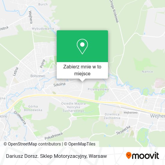 Mapa Dariusz Dorsz. Sklep Motoryzacyjny