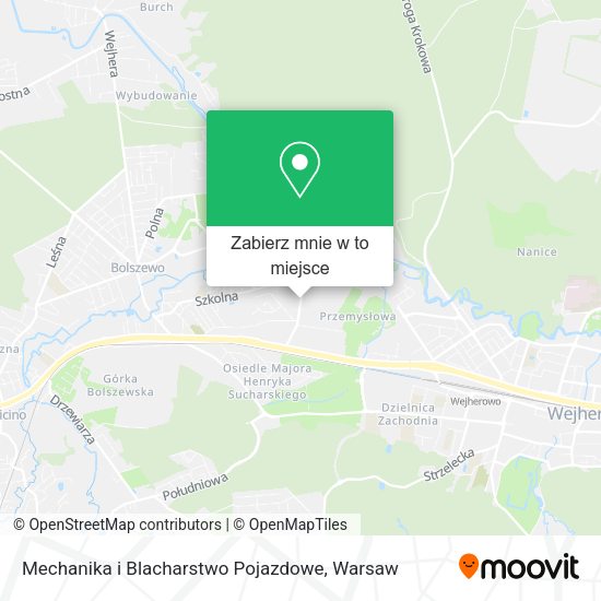 Mapa Mechanika i Blacharstwo Pojazdowe