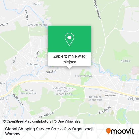 Mapa Global Shipping Service Sp z o O w Organizacji