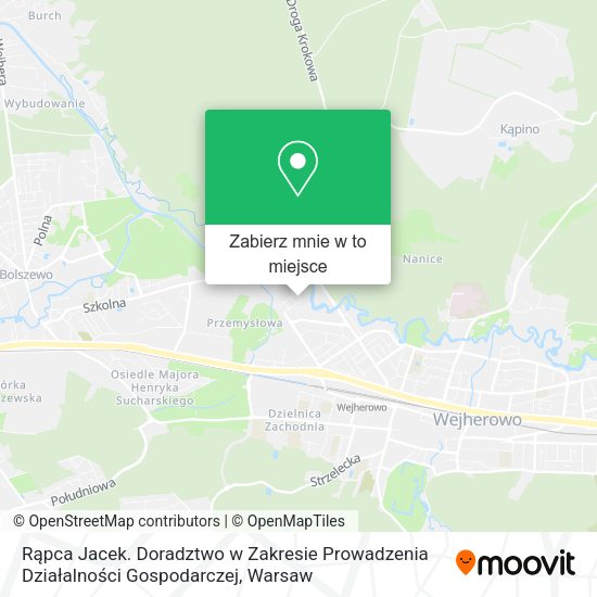 Mapa Rąpca Jacek. Doradztwo w Zakresie Prowadzenia Działalności Gospodarczej