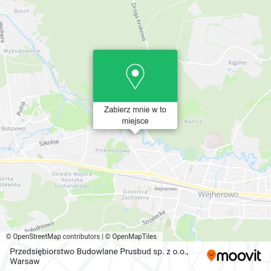 Mapa Przedsiębiorstwo Budowlane Prusbud sp. z o.o.