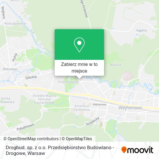 Mapa Drogbud. sp. z o.o. Przedsiębiorstwo Budowlano - Drogowe