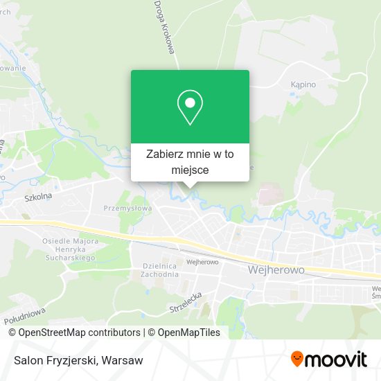 Mapa Salon Fryzjerski