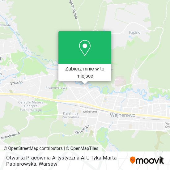 Mapa Otwarta Pracownia Artystyczna Art. Tyka Marta Papierowska