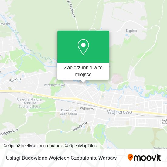 Mapa Usługi Budowlane Wojciech Czepulonis